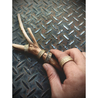 鹿の角のアクセサリーと彫金アクセサリーを作ってます #Yo Crafts #土曜