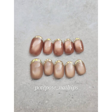 特許取得済み、形状記憶ジェルネイルチップ無料体験できます☆手を洗っても取れないストレスフリーなネイルチップです！ #ぽてぽてねいるちっぷ #土曜